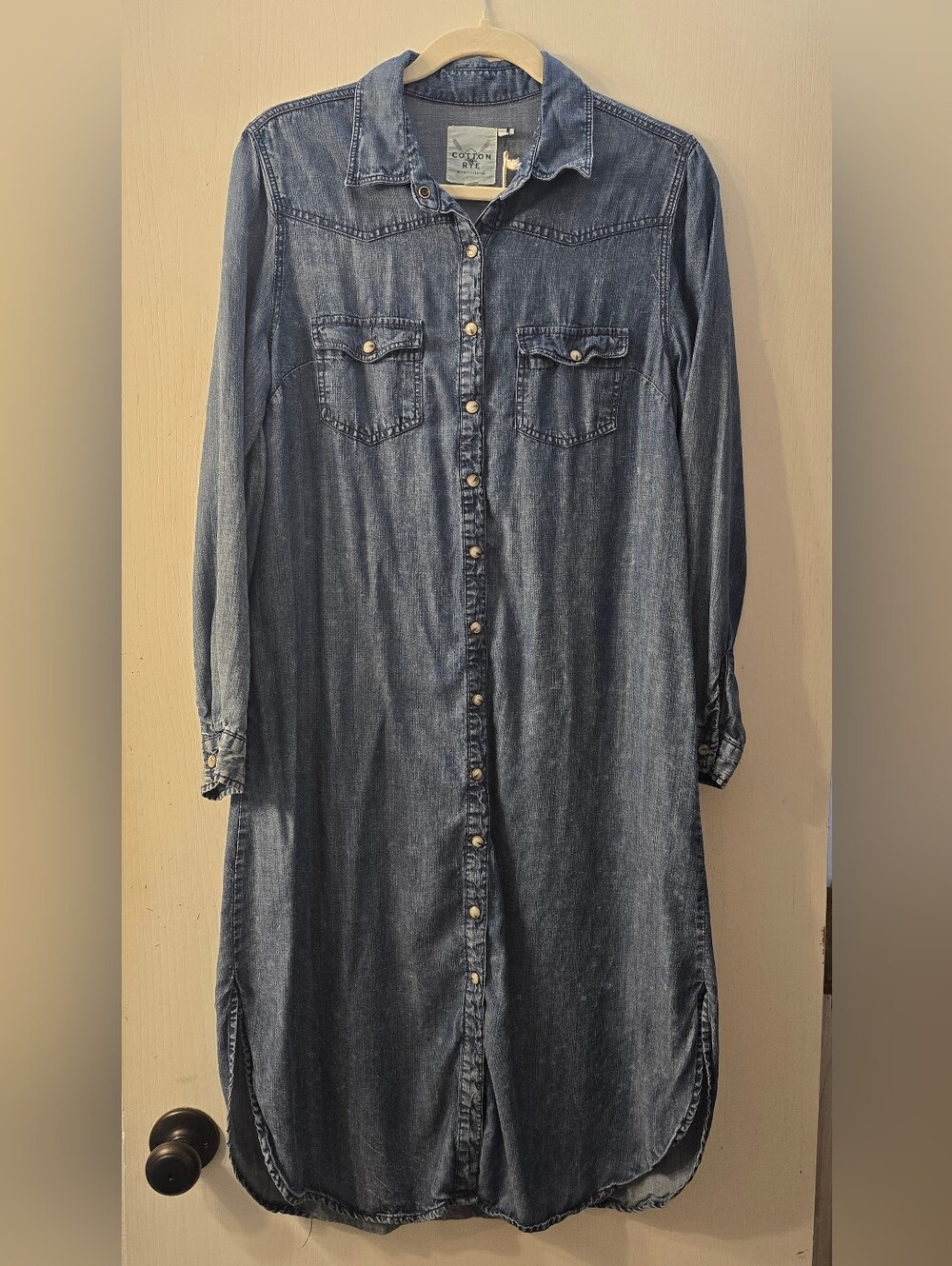 Cotton & Rye Denim Maxi Shirt Dress/Duster